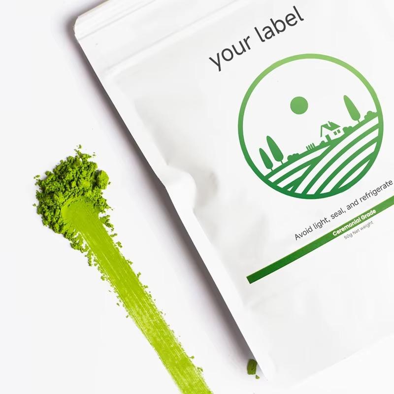 Custom Stand-Up Pouches for Private Label Matcha
